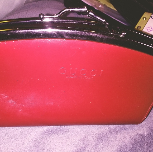 Gucci Top Handle Leather Clutch Purse - Picture 3 of 5